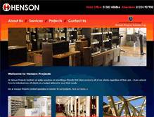 Tablet Screenshot of hensonprojects.com